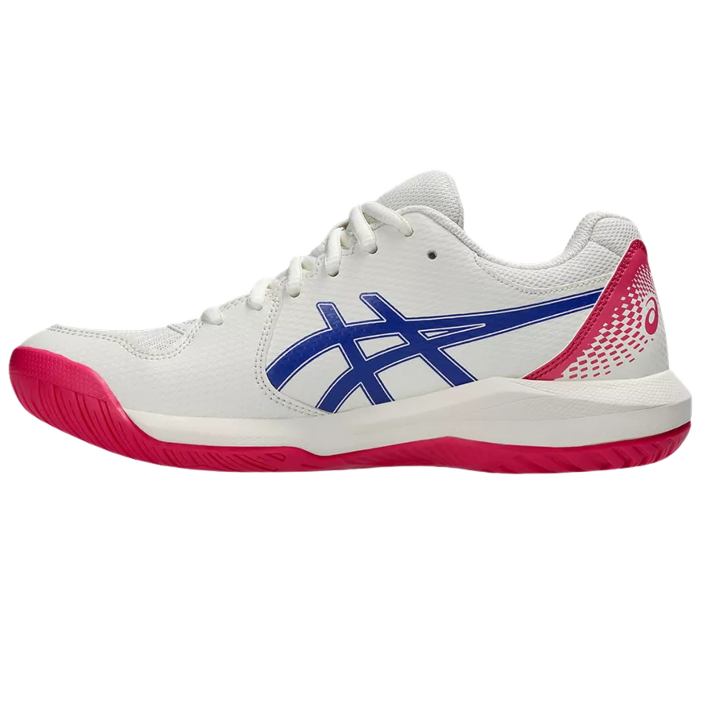 Asics Gel-Dedicate 8 Hard Court Womens Tennis Shoes – Cream/Dark Cobalt