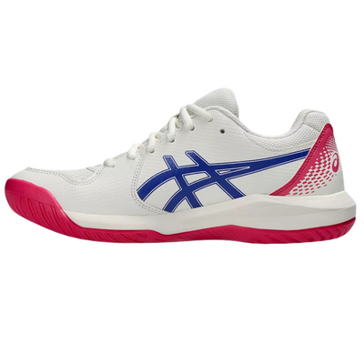 Asics Gel-Dedicate 8 Hard Court Womens Tennis Shoes – Cream/Dark Cobalt