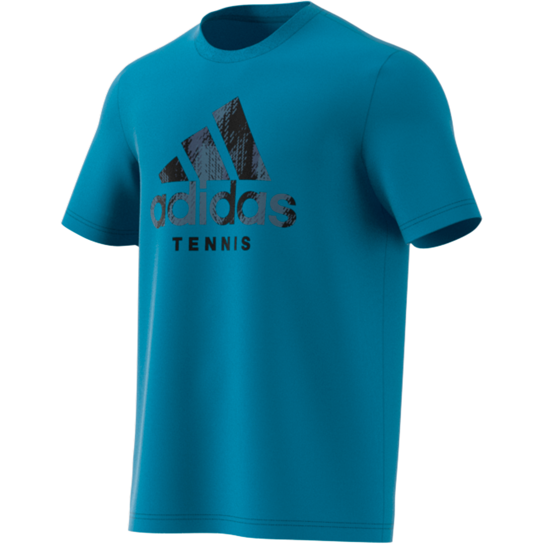 Adidas Graphic Logo Tee - Cat Camo/Sonic Aqua