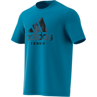 Adidas Graphic Logo Tee - Cat Camo/Sonic Aqua