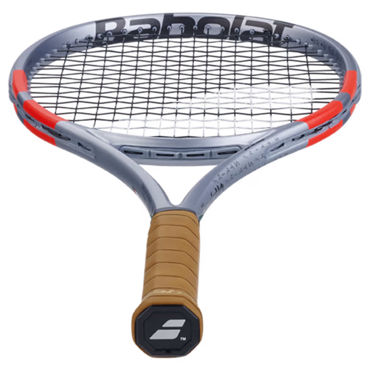 Babolat Pure Strike 97 Gen 4 Unstrung Tennis Racquet - Carbon Gray/Neon Red