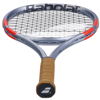 Babolat Pure Strike 97 Gen 4 Unstrung Tennis Racquet - Carbon Gray/Neon Red