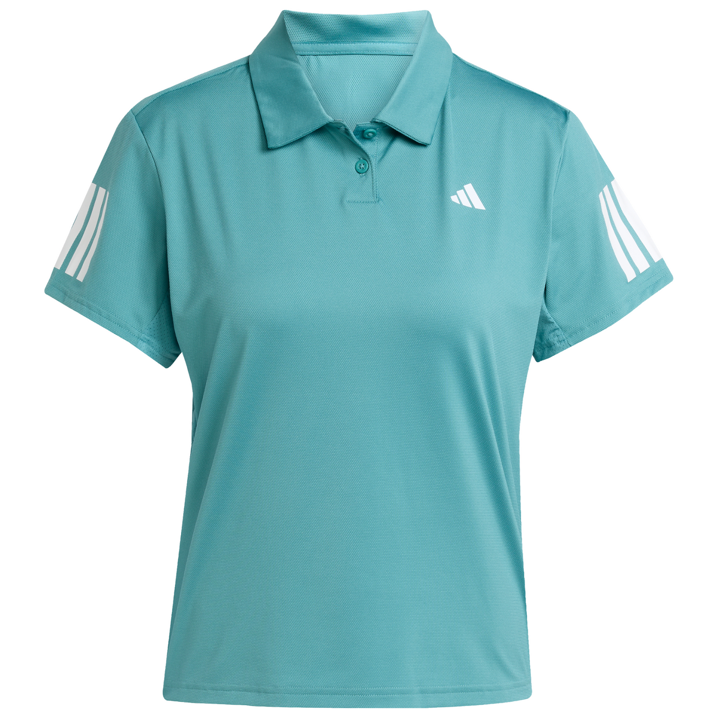 Adidas Club Tennis Climacool 3-Stripes Womens Tennis Polo Shirt - Powder Teal/Turquoise