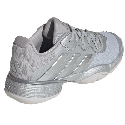 Adidas Barricade Junior Tennis Shoes - Silver Metallic/Dash Grey
