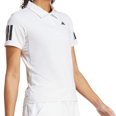Adidas Club Tennis Climacool 3-Stripes Polo Womens Shirt - White