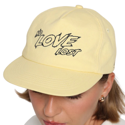 Rallee No Love Lost Baggy Soft Peak One Size Fits Most Tennis Cap - Sand