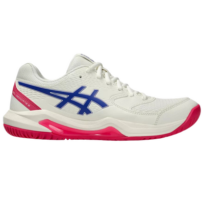 Asics Gel-Dedicate 8 Hard Court Womens Tennis Shoes – Cream/Dark Cobalt