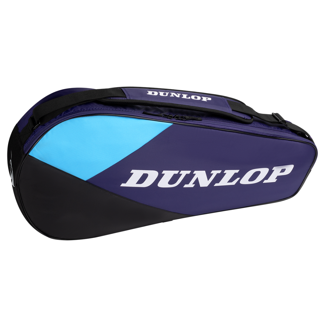 Dunlop FX Club 3 Racquet Tennis Bag - Violet/Black/Cyan