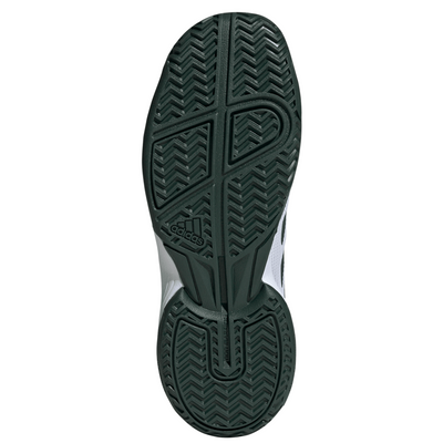 Adidas Ubersonic Junior Tennis Shoes - Pure Teal/Silver Metallic/ Lucid Lemon