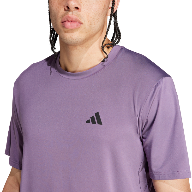 Adidas Train Essentials Stretch Training T-Shirt - Purple