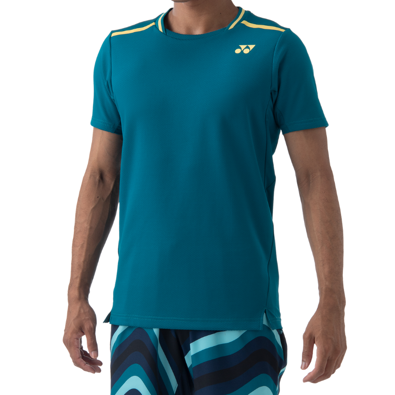 Yonex 2024 AO Tennis Mens Crew Neck Shirt - Blue/Green
