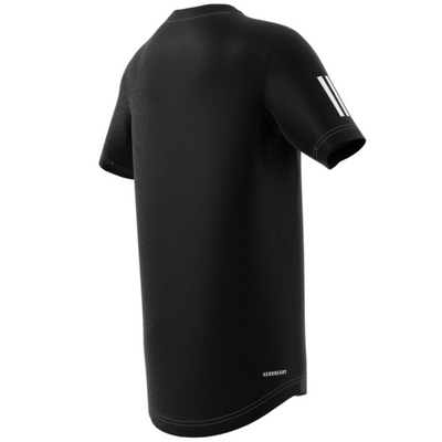 Adidas Club Tennis 3-Stripes Junior T-Shirt - Black
