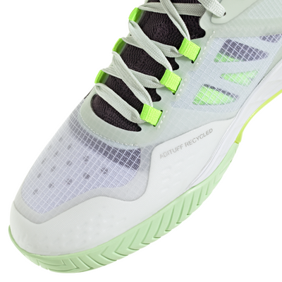 Adidas Adizero Ubersonic 4.1 Tennis Shoes - White/Black/Lucid Lemon