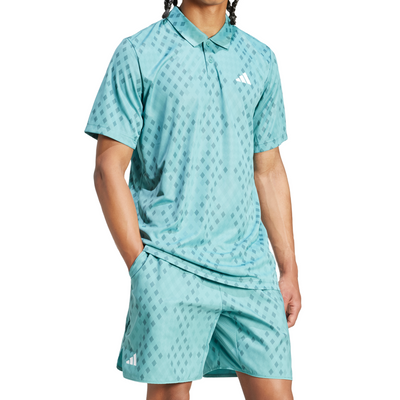 Adidas Club Tennis Climacool Graphic Mens Shorts - Powder Teal/Preloved Teal