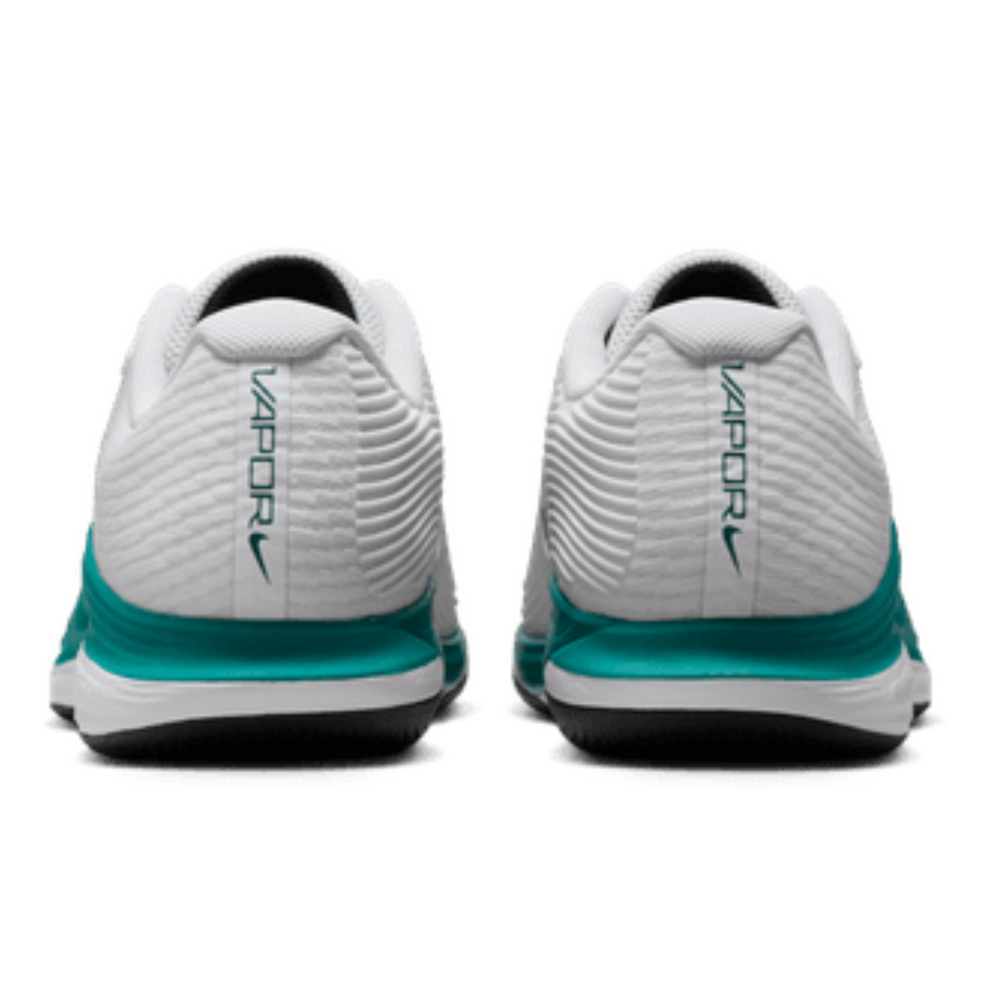 Nike Vapor 12 Mens Hard Court Tennis Shoes - White/Black Radiant Emerald