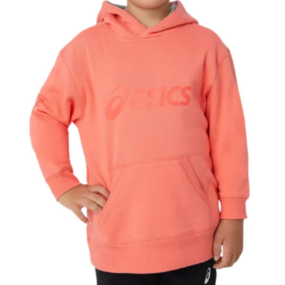 ASICS KIDS FLEECE HOODIE - PAPAYA