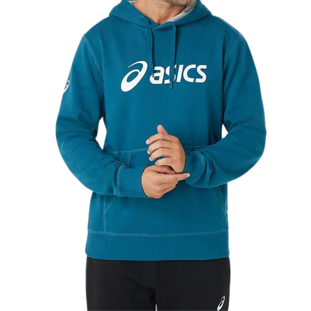 ASICS MENS FLEECE HOODIE - INK TEAL