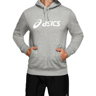 Asics Mens Fleece Hoodie - Heather Grey