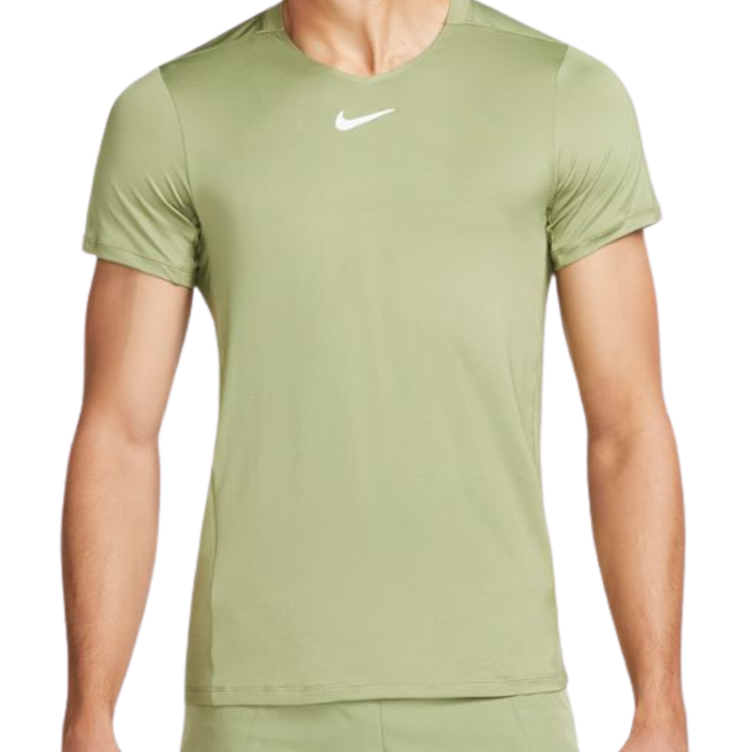 Nike Court Dri-FIT Advantage Men's Tennis Top - Alligator White