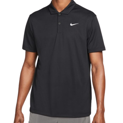 Nike Court Dri-FIT Mens Tennis Polo - Black/White