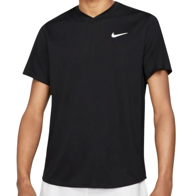 Nike Court DriFit Victory Top - Black/White
