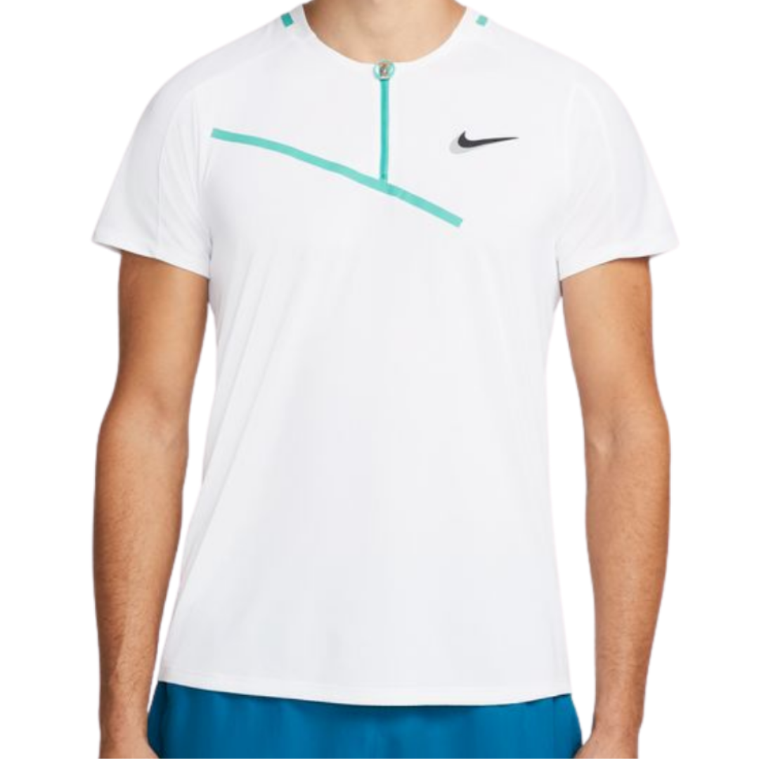 Nike Court Slam Mens Tennis Polo - White/Black