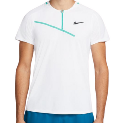 Nike Court Slam Mens Tennis Polo - White/Black
