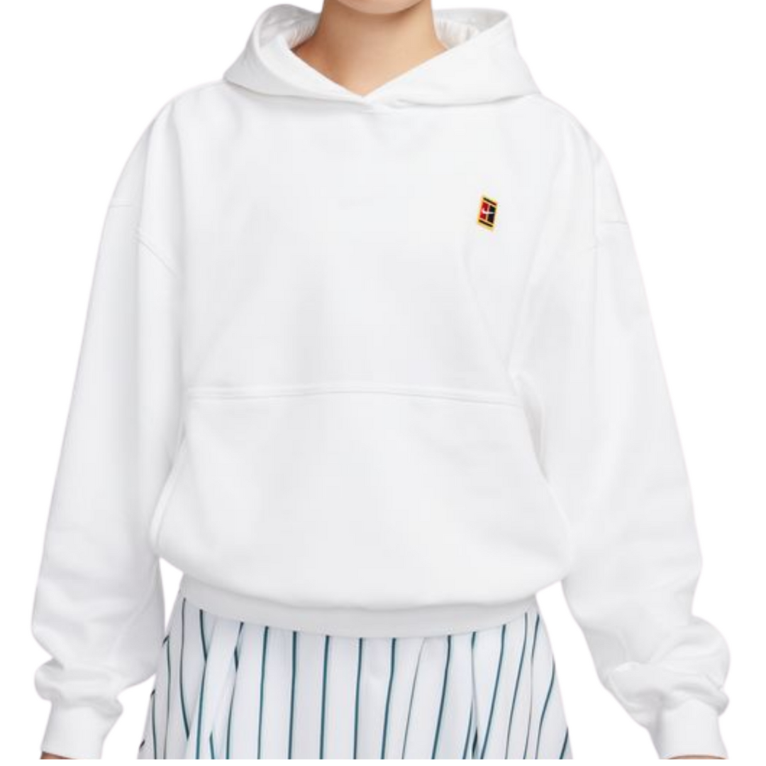 Nike Court Women Fleece Tennis Hoodie - White