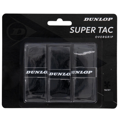 Dunlop SuperTac Overgrip 3 Pack -  Black