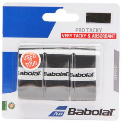 Babolat Pro Tacky Overgrip 3 Pack - Black