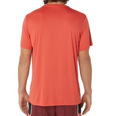 Asics Mens Court GS Graphic Tee - Red Snapper