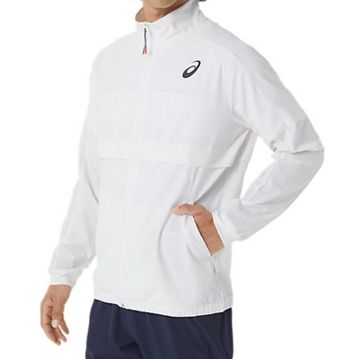 Asics Mens Match Tennis Jacket - Brilliant White