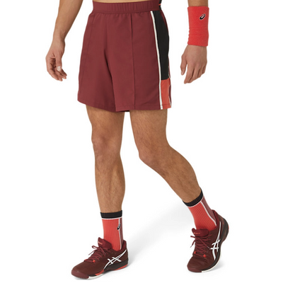 Asics Match 7 Inch Men Tennis Short - Antique Red