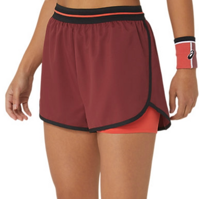 Asics Womens Match Short - Antique Red