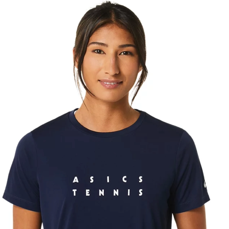 Asics Women Court Graphic Tee - Midnight