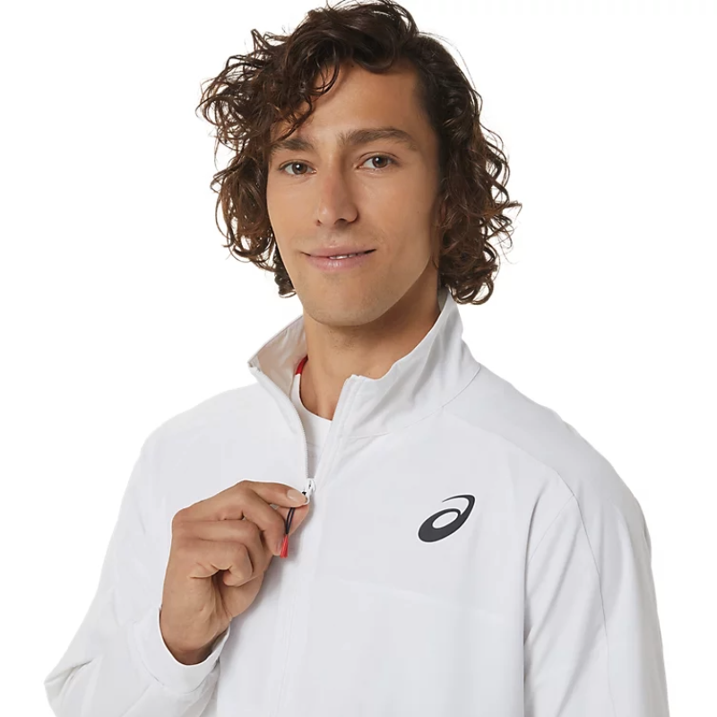 Asics Mens Match Tennis Jacket - Brilliant White