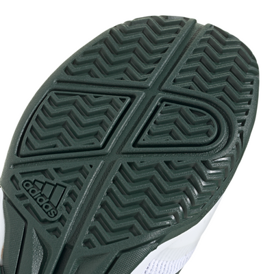 Adidas Ubersonic Junior Tennis Shoes - Pure Teal/Silver Metallic/ Lucid Lemon