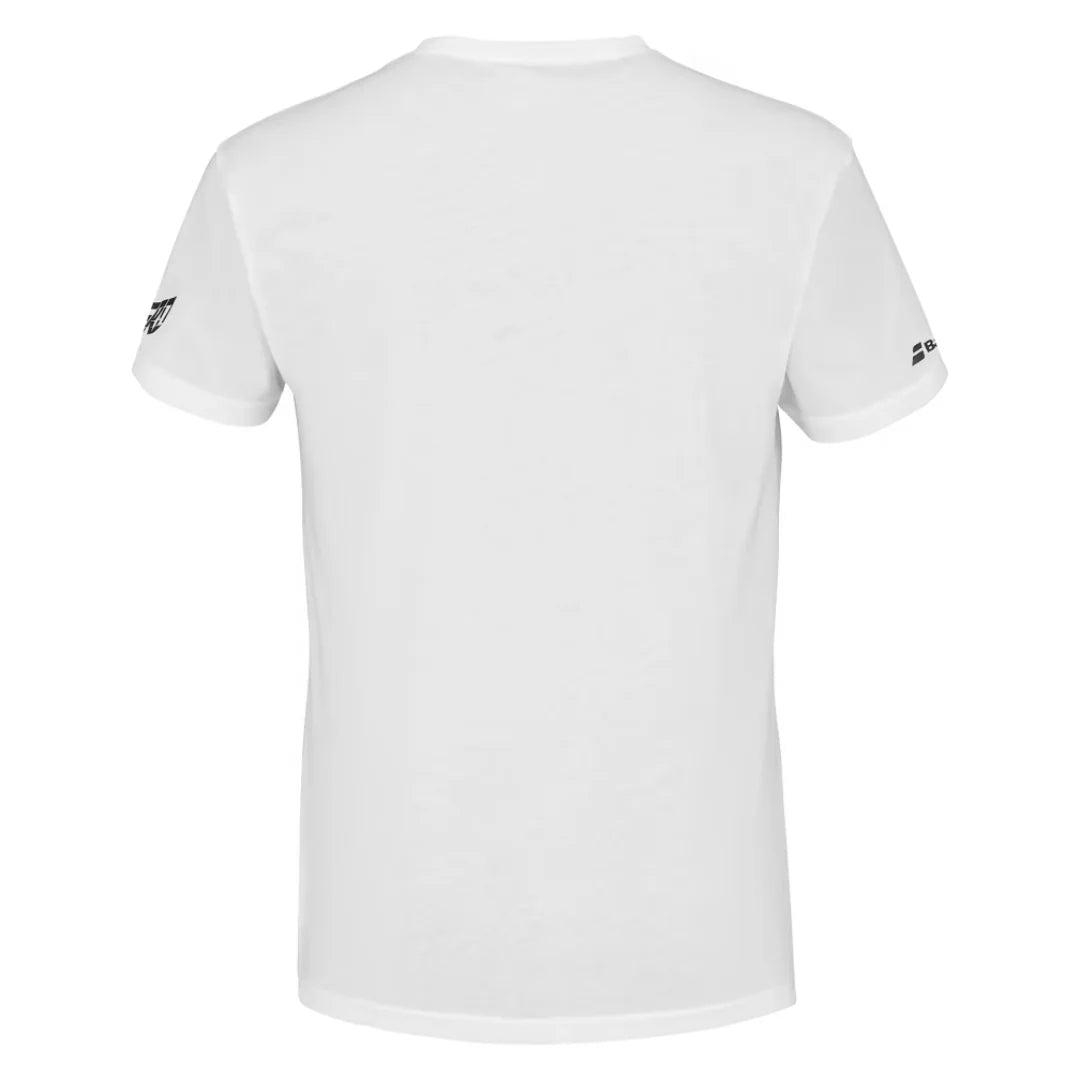 Babolat Aero Cotton Men Tee - White/White