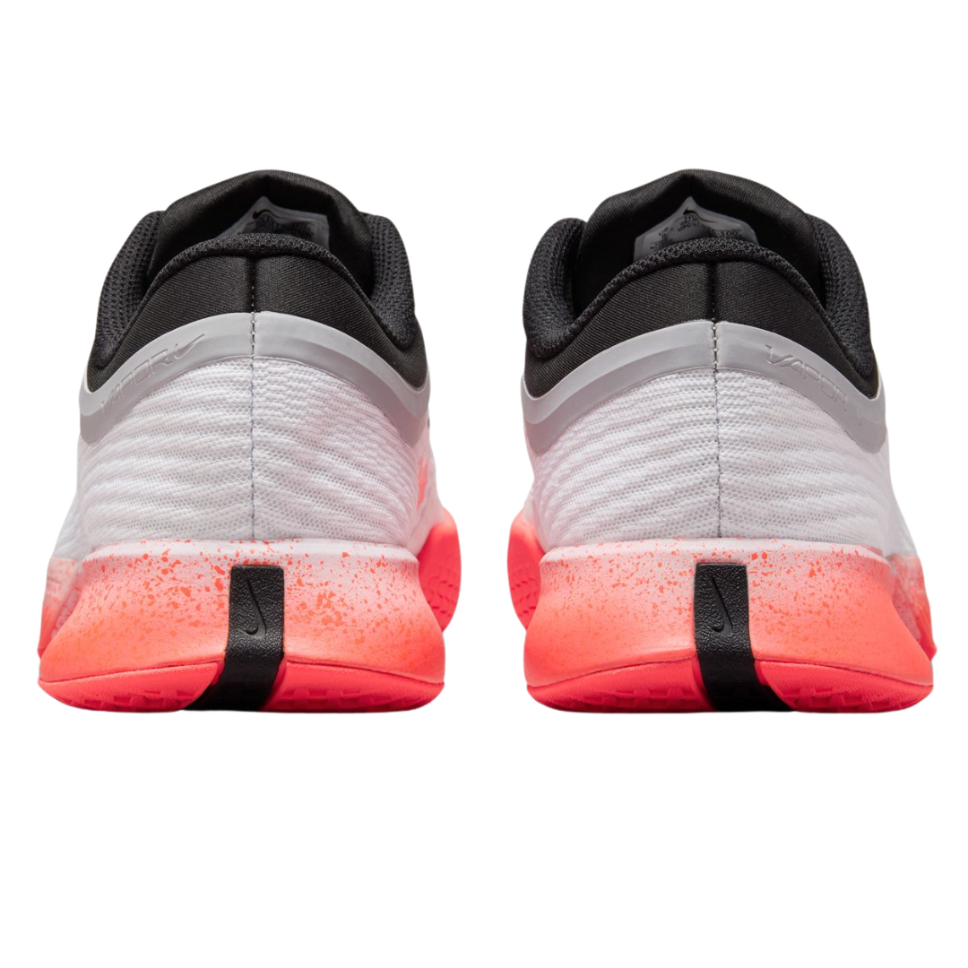 Nike Vapor Pro 3 Hard Court Womens Tennis Shoes - White/Hot Lava-Wolf Grey