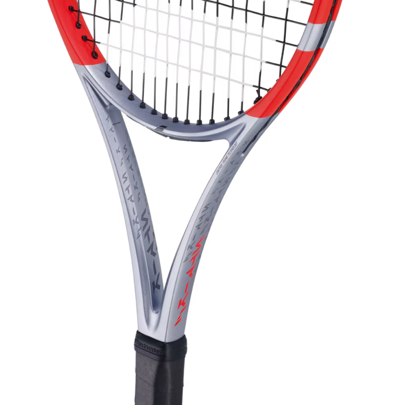 Babolat Pure Strike 16/19 Gen 4 Unstrung Tennis Racquet - Carbon Gray/Neon Red