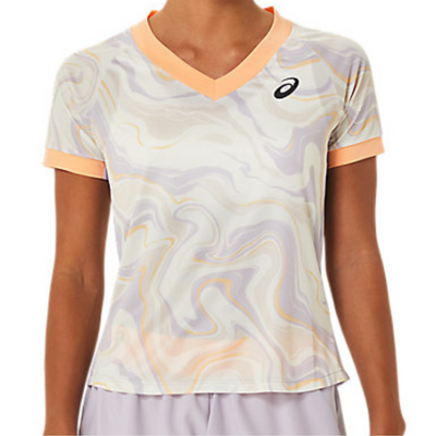 Asics Match Graphic Short Sleeved Women Top - Dusk Violet