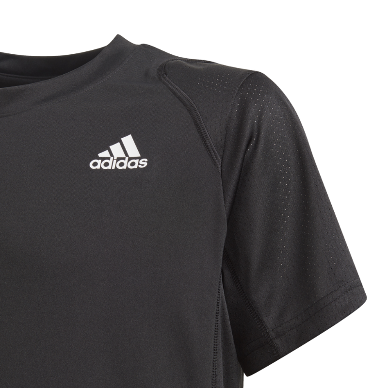Adidas Boys Club 3-Stripe Tee - Black/White