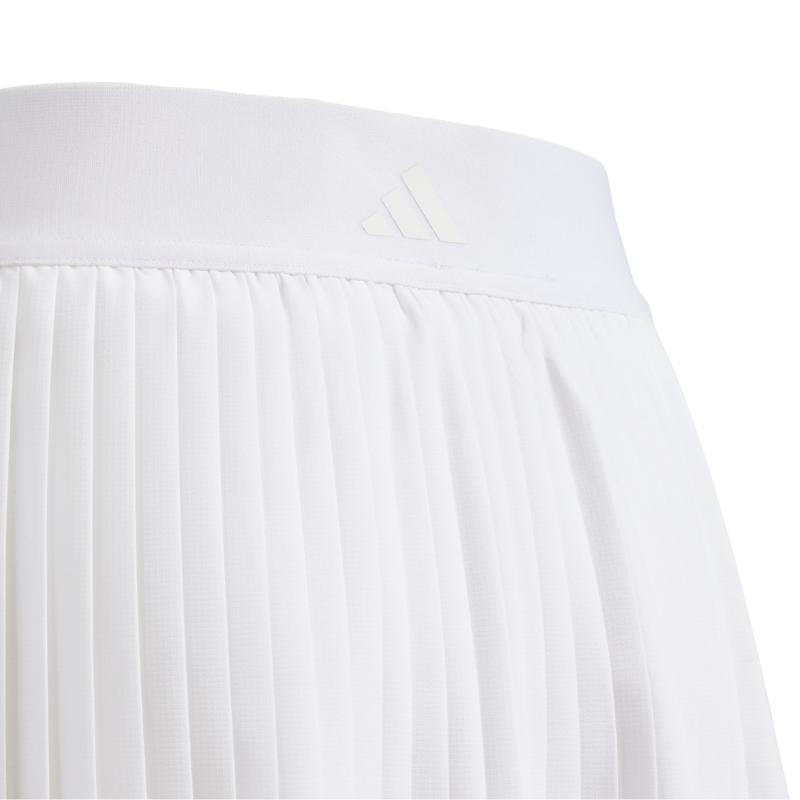 Adidas G Club Pleat Junior Tennis Skirt - White