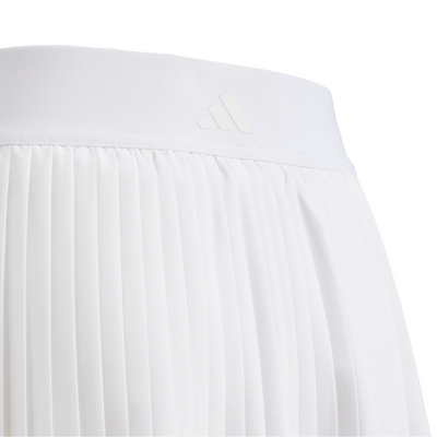 Adidas G Club Pleat Junior Tennis Skirt - White