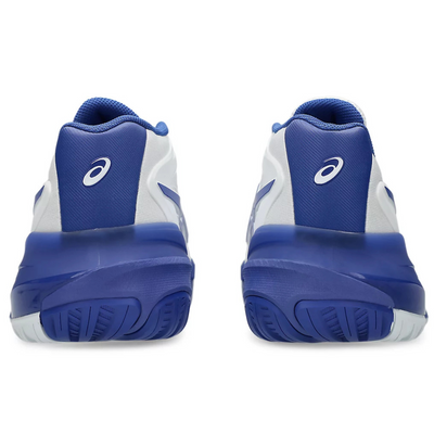 Asics Gel Resolution X Wide 2E Mens Tennis Shoes - White/Dark Cobalt