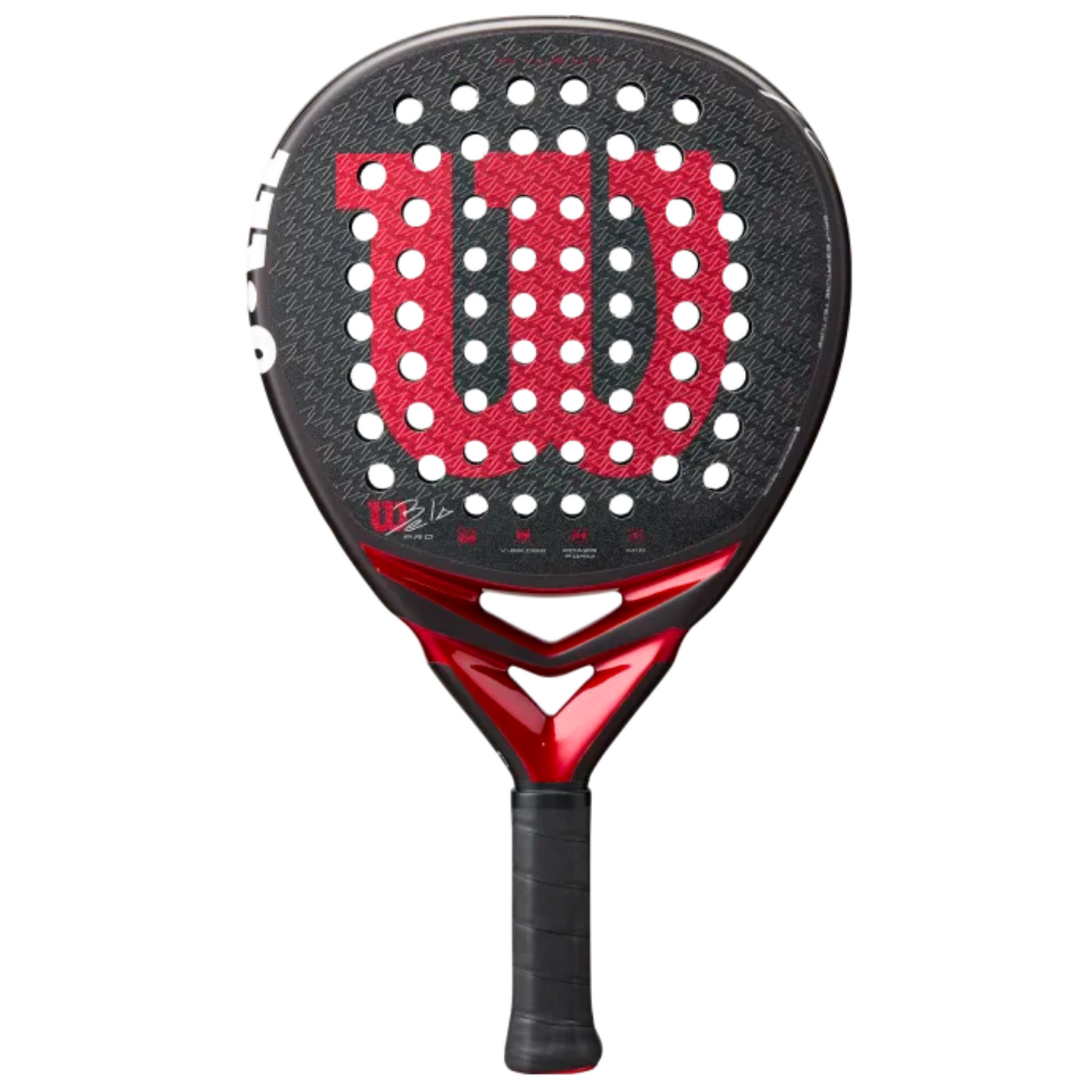 Wilson Bela Pro V3 Padel Racquet - Black/Red