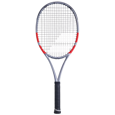 Babolat Pure Strike 100 16/20 Gen 4 Unstrung Tennis Racquet - Carbon Gray/Neon Red