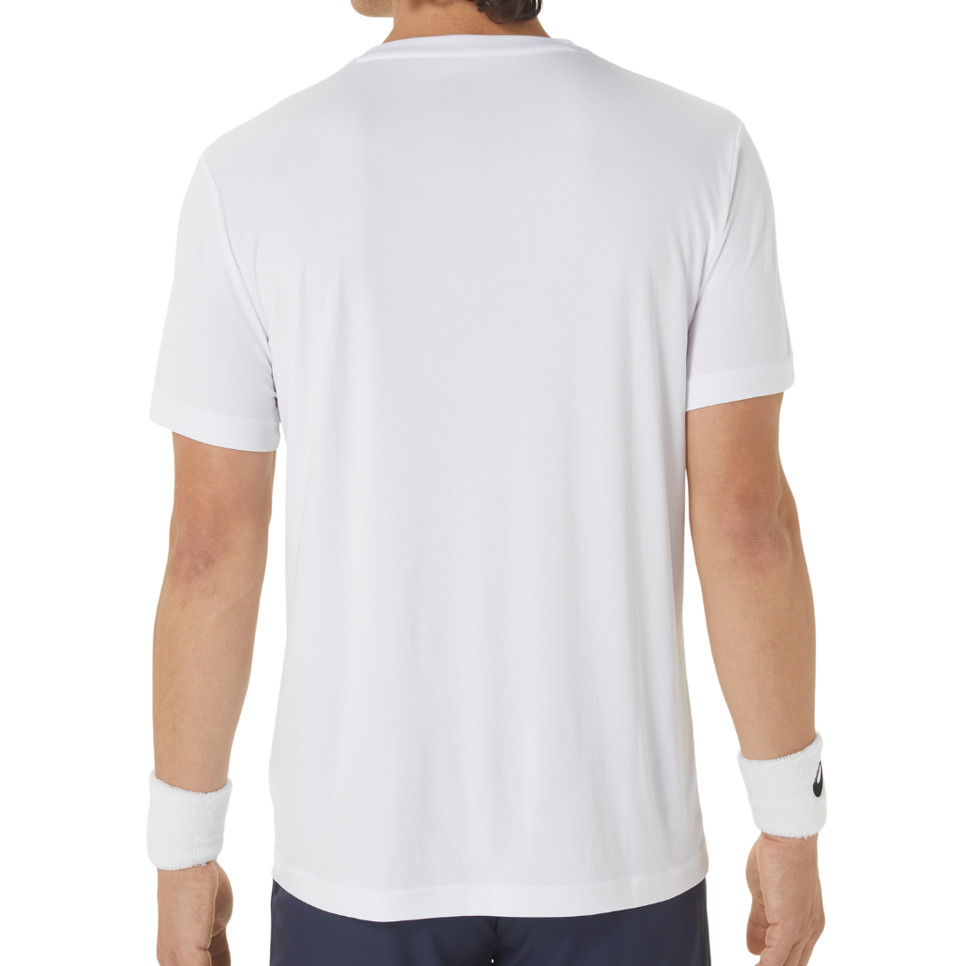 Asics Court Tennis Graphic Men Tee - Brilliant White