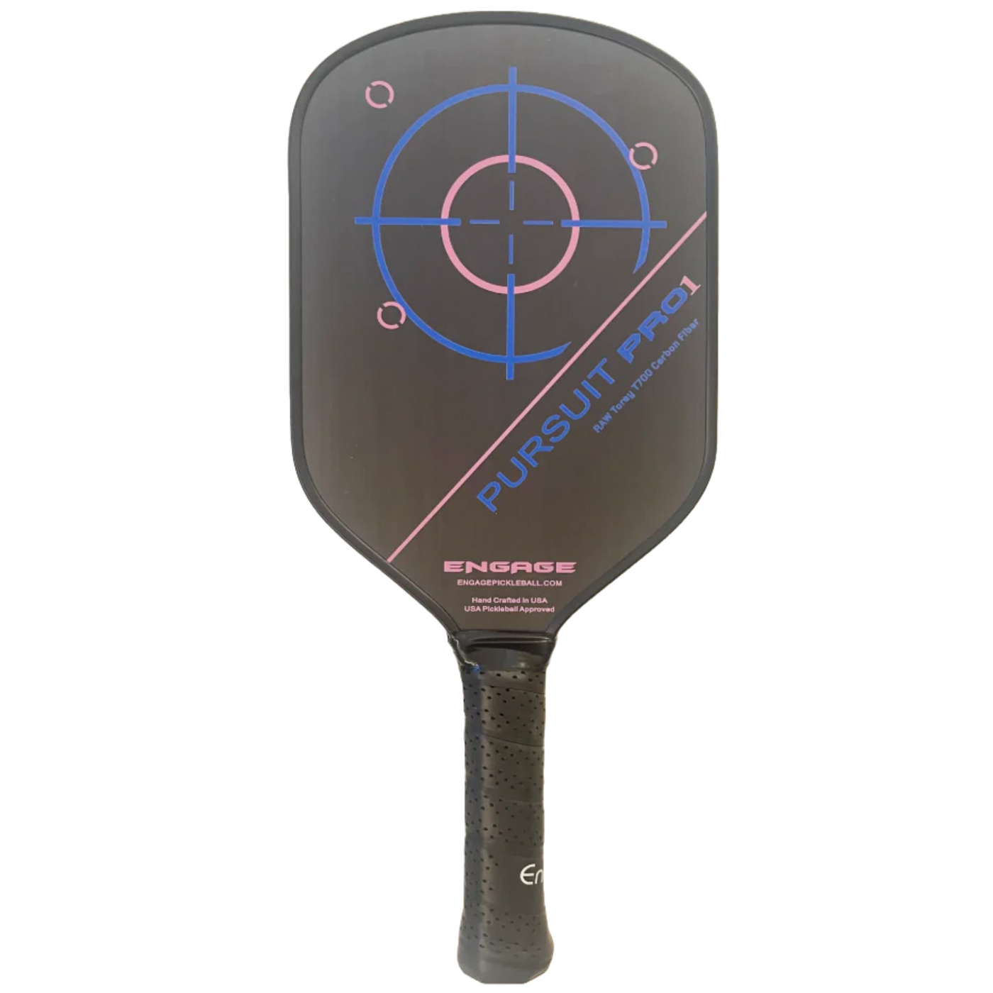 Engage Pursuit Pro 1 Elongated Power Series | Raw T700 Carbon Fiber Pickleball Paddle