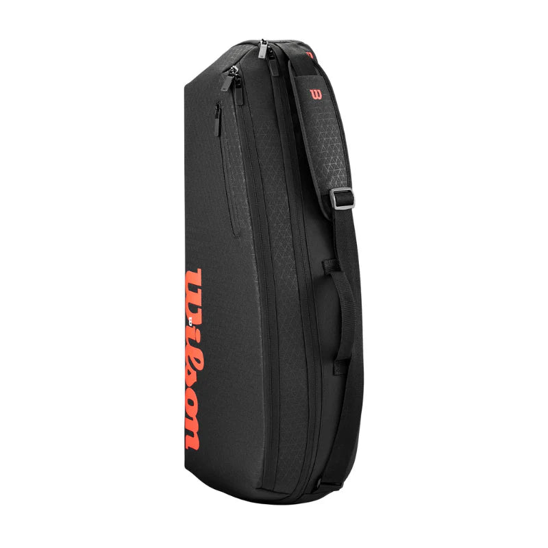 Wilson V3 3Pack Racquet Bag - Black/Infrared